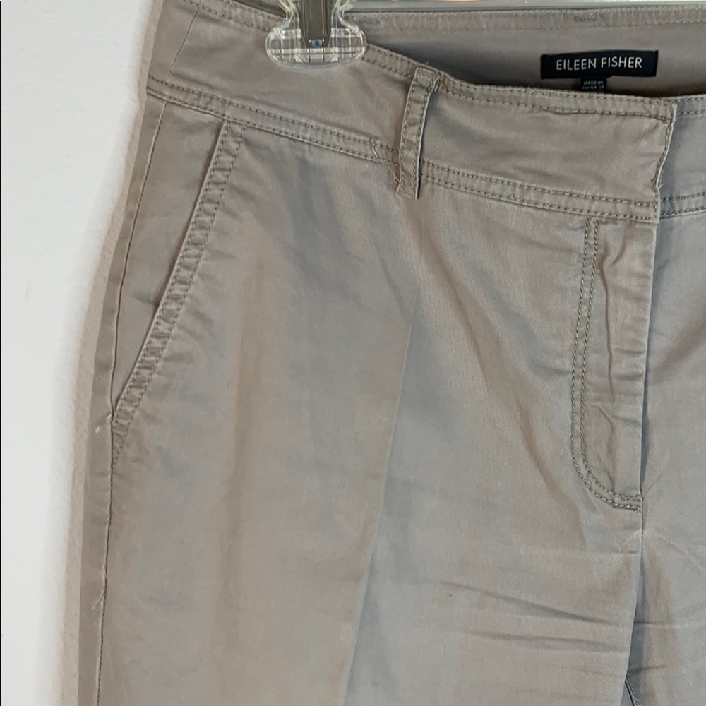Eileen Fisher gray straight leg pants xs - Picture 4 of 7